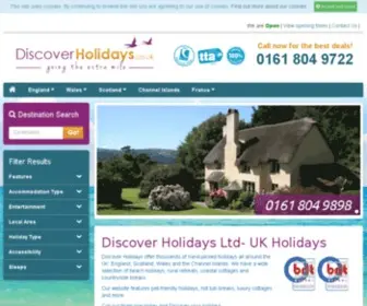 Discoverholidays.co.uk(Discover Holidays Travel Agents serving Manchester Liverpool Birmingham Derby Leeds Bradford Sheffield) Screenshot