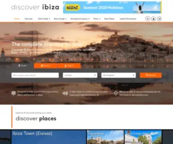 Discoveribiza.com(Discover Ibiza) Screenshot