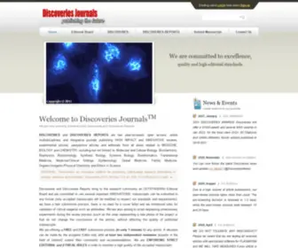 Discoveriesjournals.org(Discoveries Journals) Screenshot