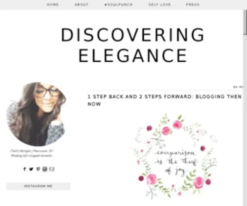 Discoveringelegance.com(Discovering elegance) Screenshot