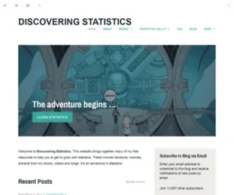 Discoveringstatistics.com(The adventure begins) Screenshot