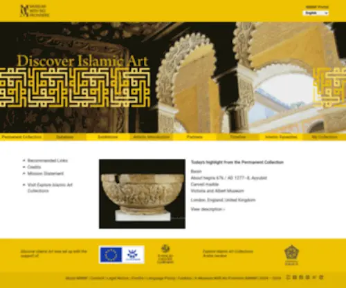 Discoverislamicart.org(Discover Islamic Art) Screenshot