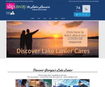 Discoverlakelanier.com(Discover Lake Lanier) Screenshot