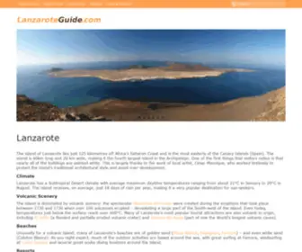 Discoverlanzarote.com(The island of Lanzarote lies just 125 kilometres off Africa's Saharan Coast and) Screenshot
