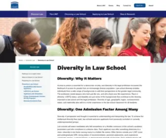 Discoverlaw.org(Diversity in Law School) Screenshot
