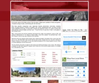 Discoverlebanon.com(Discover Lebanon tourism guide) Screenshot