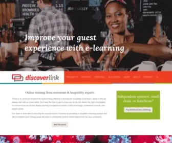 Discoverlink.com(E-learning to improve guest experience) Screenshot
