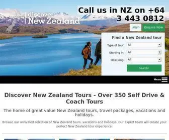 Discovernewzealand.com(Discover New Zealand Tours) Screenshot