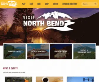 Discovernorthbend.com(North Bend Visitors Bureau) Screenshot