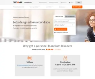 Discoverpersonalloans.com(Personal Loans with Fixed Interest Rates) Screenshot