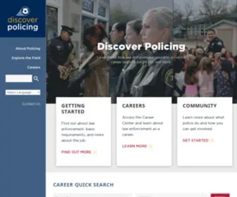 Discoverpolicing.org(Discover policing) Screenshot