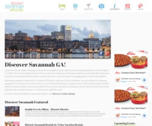 Discoversavannahga.com(Online News & Shopping Specials In Your Area) Screenshot