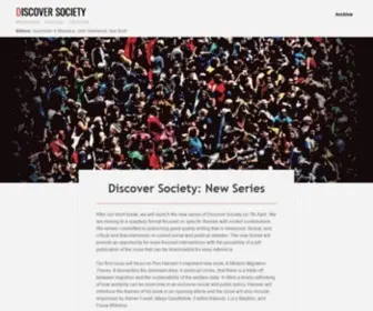Discoversociety.org(Measured – Factual) Screenshot