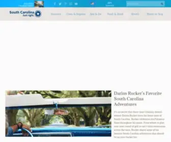 Discoversouthcarolina.com(South Carolina Tourism Official Site) Screenshot
