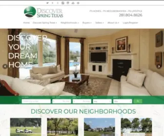 Discoverspringtexas.com(Spring Texas Real Estate and Homes for Sale) Screenshot