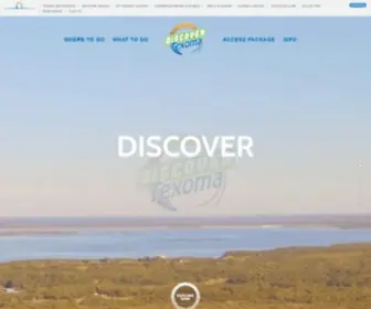 Discovertexoma.com(Discover Texoma Lodging) Screenshot