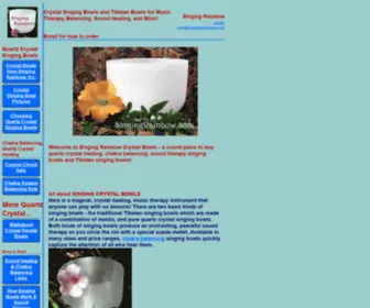 Discoverthesound.com(Crystal Tibetan Singing Bowls for Sound Healing and Tibetan Quartz Crystals) Screenshot