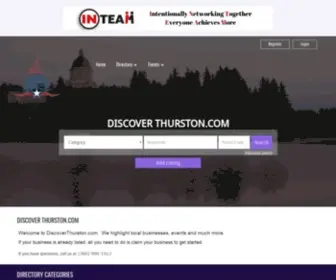 Discoverthurston.com(Olympia Washington) Screenshot