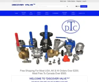 Discovervalve.com(Shop our selection of Stainless Steel Ball Valves) Screenshot