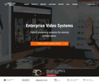 Discovervideo.com(DiscoverVideo Enterprise Video Streaming Systems) Screenshot