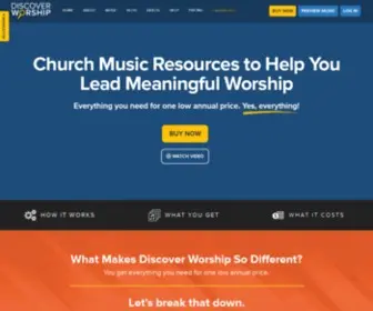 Discoverworship.com(Discover Worship) Screenshot