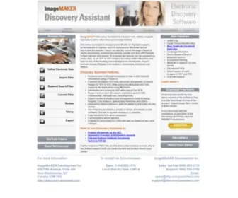 Discovery-Assistant.com(Electronic Data Discovery Software for Litigation Support) Screenshot