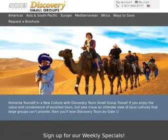 Discovery-Tours.com(Discovery Tours by Gate 1 Travel) Screenshot