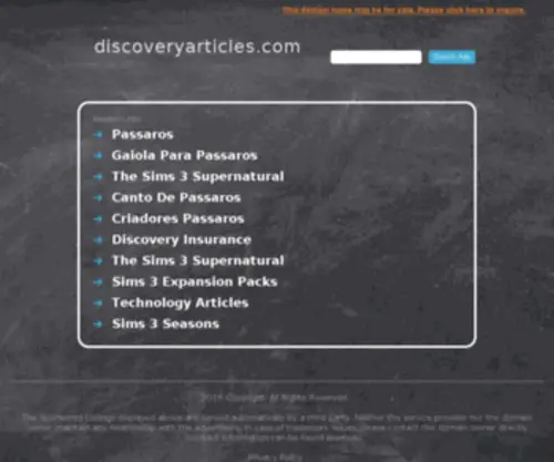 Discoveryarticles.com(Discoveryarticles) Screenshot