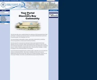 Discoverybay-CA.com(The official DBPOA portal to the Discovery Bay Area) Screenshot