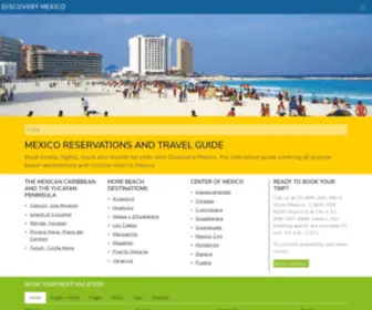 Discoverycancun.com(México Reservaciones y Guía de Viaje) Screenshot