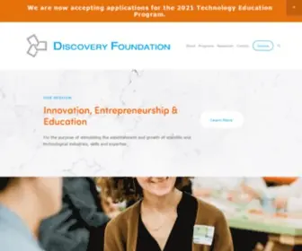 Discoveryfoundation.ca(Discovery Foundation) Screenshot