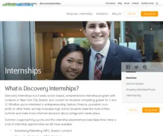 Discoveryinternships.com(Discovery Internships) Screenshot