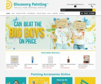 Discoverypainting.com.au(Over 160 Quality Painting Accessories From $1) Screenshot