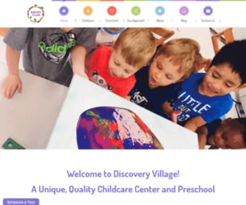 Discoveryvillagecenter.com(Discovery Village Childcare & Preschool) Screenshot