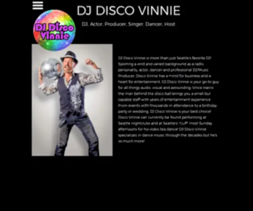 Discovinnie.com(Disco Vinnie) Screenshot