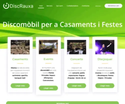 Discrauxa.cat(DiscRauxa Discomobil Girona: Casaments) Screenshot