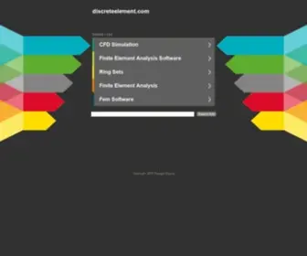 Discreteelement.com(discreteelement) Screenshot