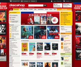 Discshop.se(DVD, Blu-ray, Film, Spel, Musik-DVD, Godis, Posters & Prylar) Screenshot