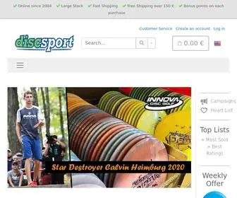 Discsport.eu(Online since 2004) Screenshot