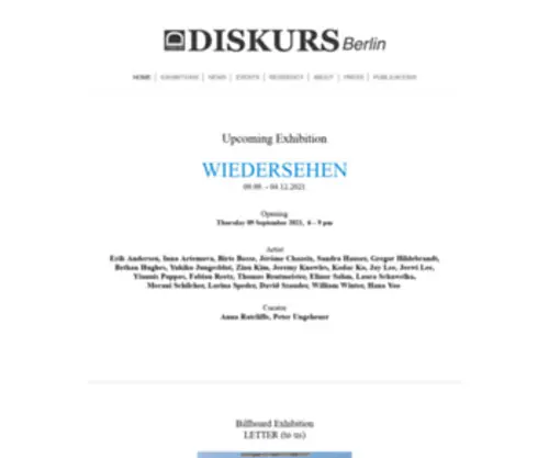 Discursus.info(Homepage-Titel) Screenshot