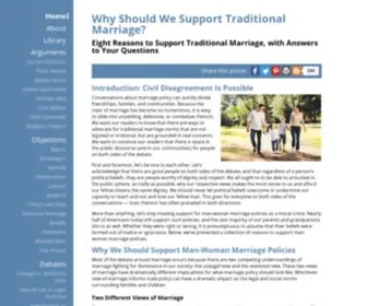Discussingmarriage.org(Why Should We Support Traditional Marriage) Screenshot