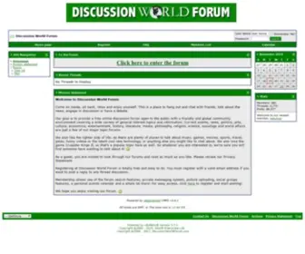 Discussionworldforum.com(Discussion World Forum) Screenshot