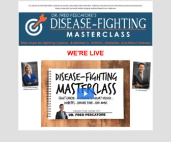 Diseasefightingsummit.com(Ultimate Vision Summit) Screenshot