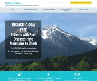 Diseasehq.com(Rare Diseases & Orphan drugs) Screenshot