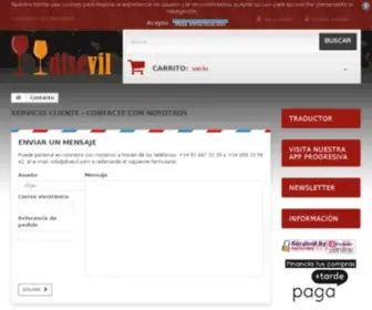 Disevil.com(Comprar Vino Online) Screenshot