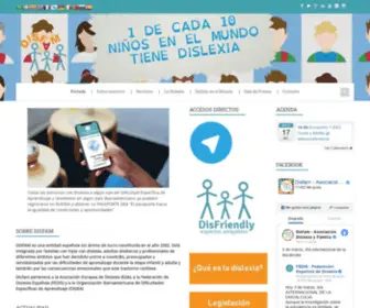 Disfam.net(Organización Internacional Dislexia y Familia) Screenshot