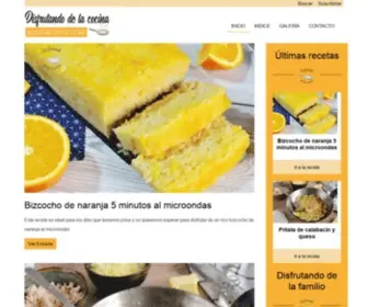 Disfrutandodelacocina.com(Disfrutando de la cocina) Screenshot