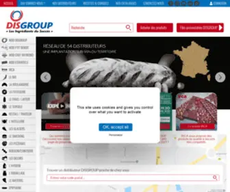 Disgroup.fr(Distributeur alimentaire pour professionnels (grossiste boulangerie) Screenshot