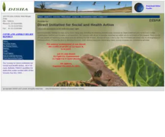 Dishaearth.org(Direct Initiative for Social and Health Action (DISHA)) Screenshot