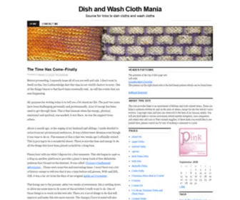 Dishandwashclothmania.com(Dish and Wash Cloth Mania) Screenshot